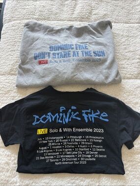 Dominic Fike 'Don't Stare at the Sun' Women's Black Tour plus tshirt